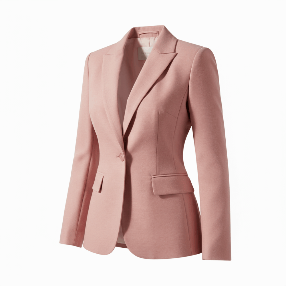 Blazer entallado – color rosa palo