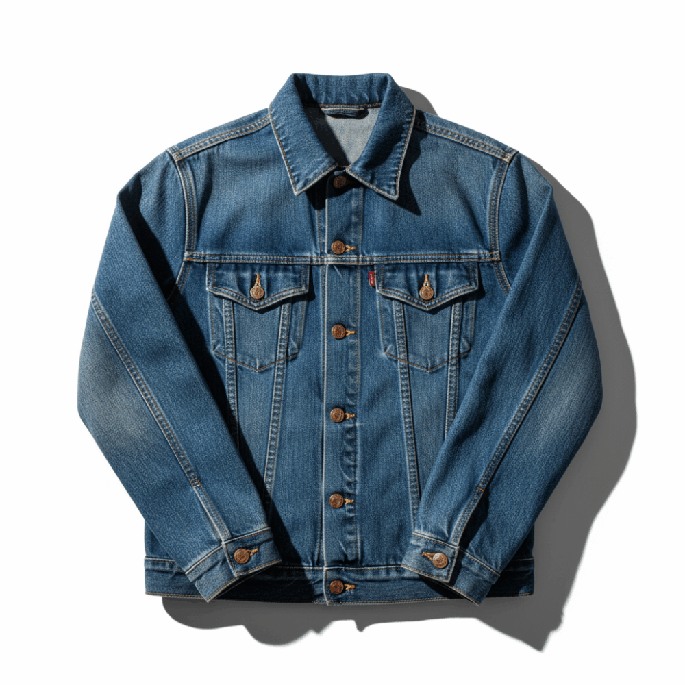 Chaqueta denim clásica – color azul
