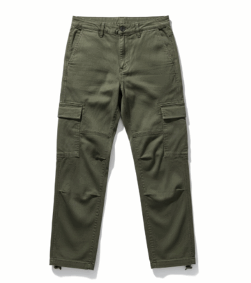 Pantalón cargo bolsillos laterales – verde oliva